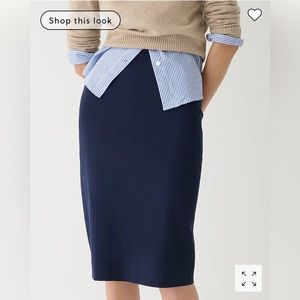 J. Crew No. 3 Pencil Skirt in Bi-Stretch Cotton Blend